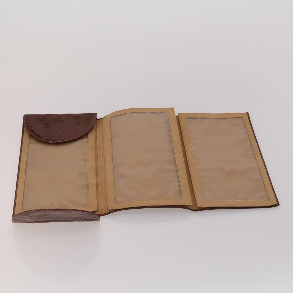 BOTTEGA VENETA Gucci GG Canvas Bag Wool Leather 4 Set Brown Beige Auth 190006