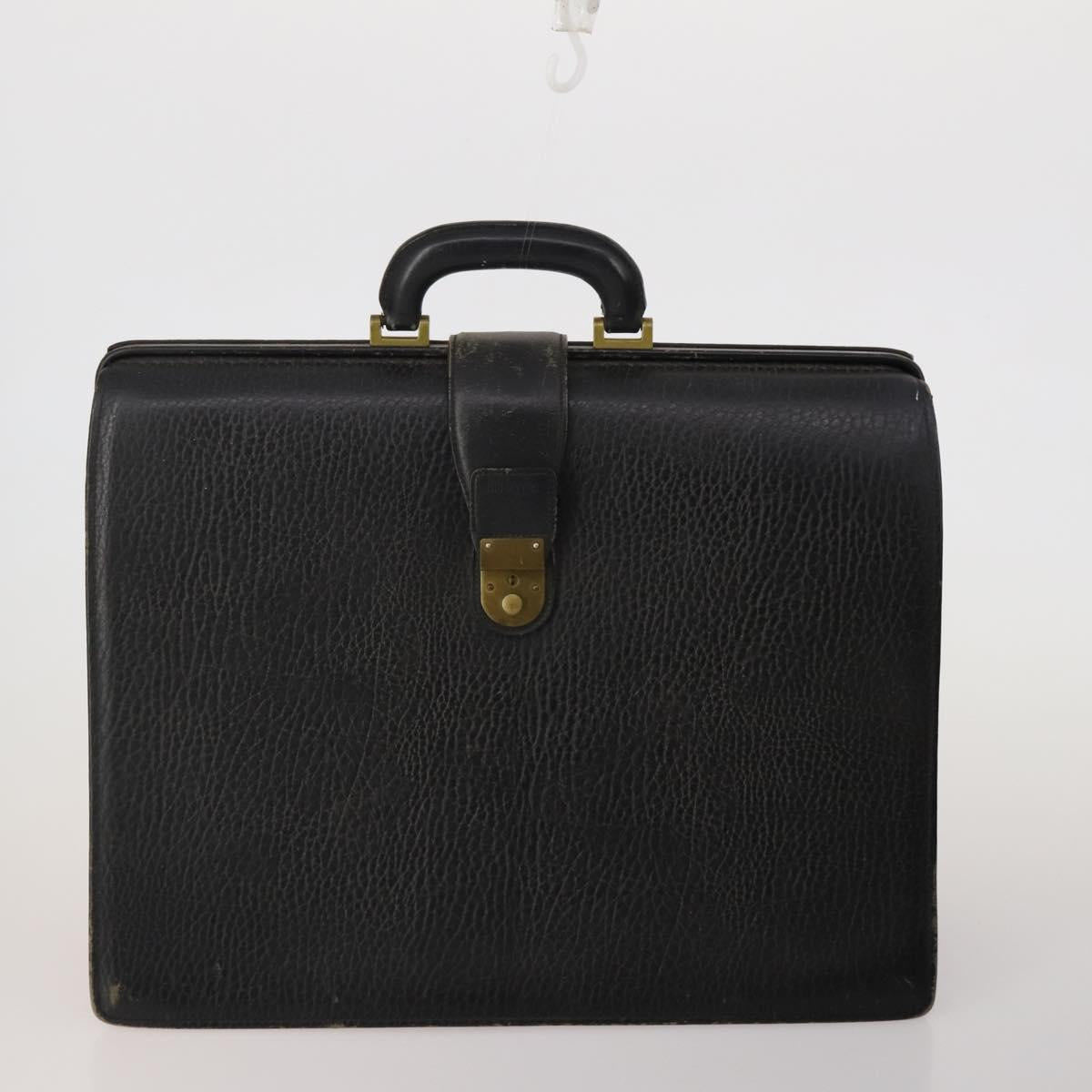 BURBERRY Business Bag Leather Canvas 4 Set Khaki Black Auth 190008