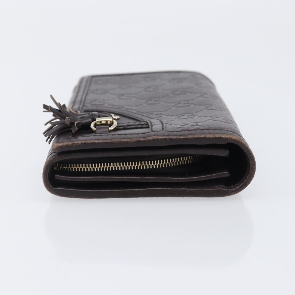 GUCCI GG Canvas Wallet PVC Leather 5 Set Beige Brown black Auth 190013