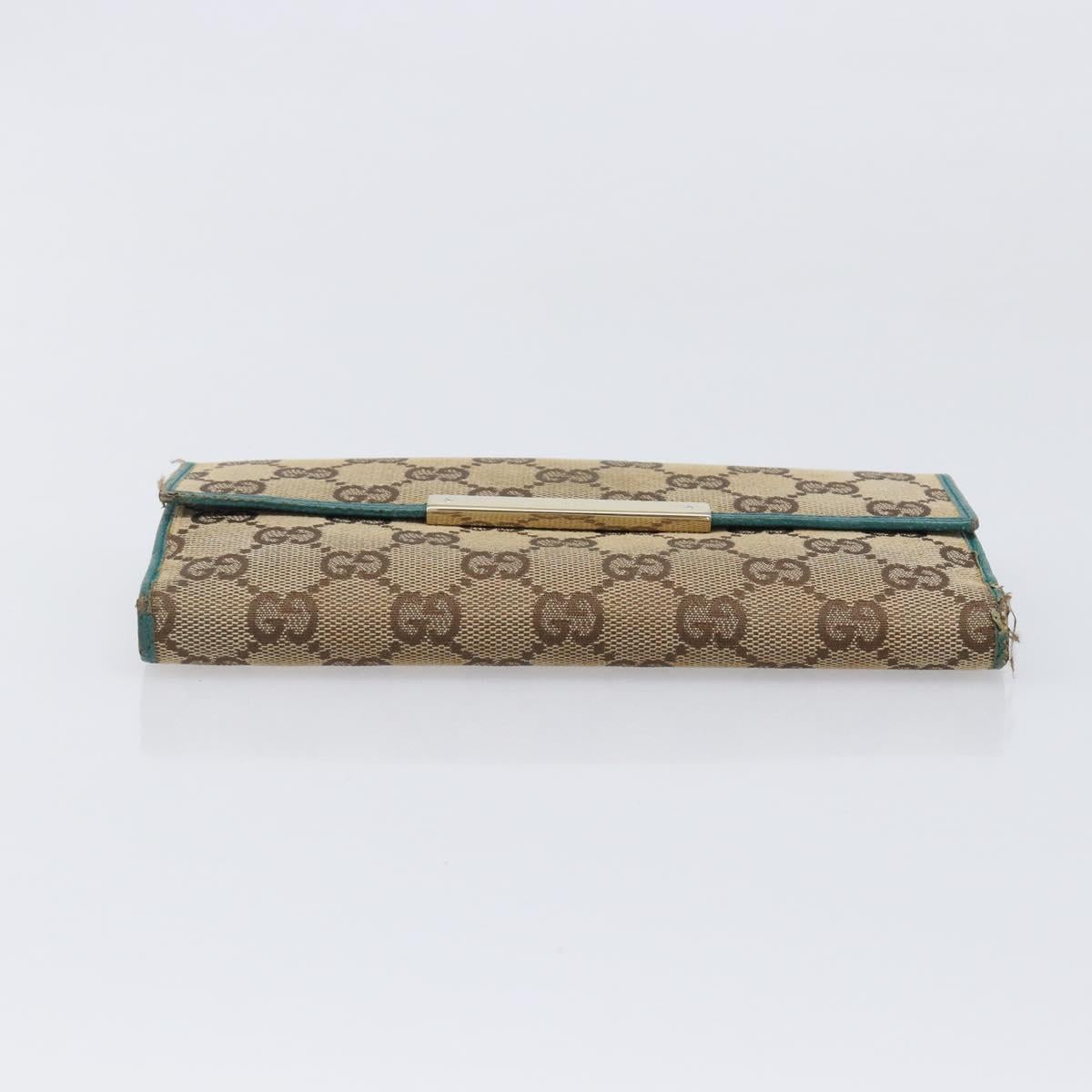 GUCCI GG Canvas Wallet PVC Leather 5 Set Beige Brown black Auth 190013