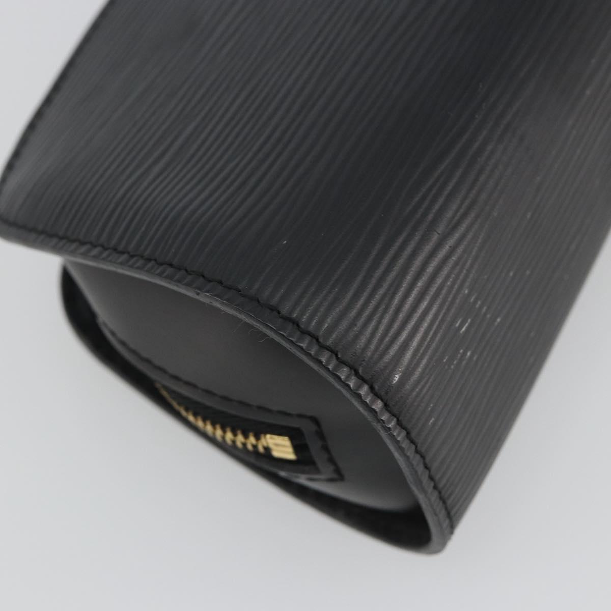 LOUIS VUITTON Epi Dauphine PM Pouch Black M48442 LV Auth 190025
