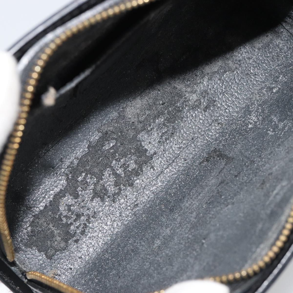 LOUIS VUITTON Epi Dauphine PM Pouch Black M48442 LV Auth 190025