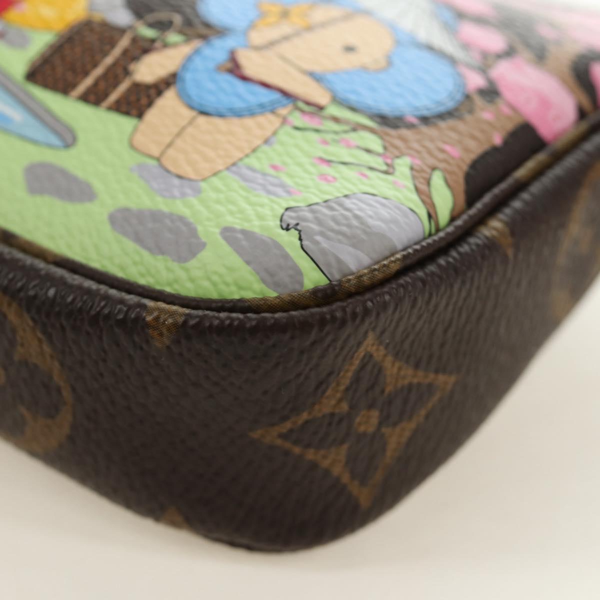 LOUIS VUITTON Monogram Vivienne Mini Pochette Accessoires M45905 Auth 190028SM