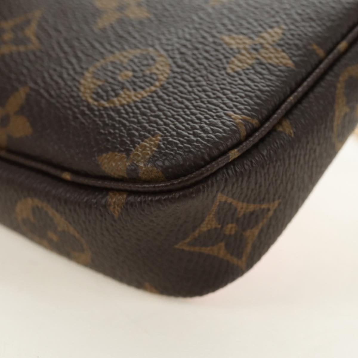LOUIS VUITTON Monogram Vivienne Mini Pochette Accessoires M45905 Auth 190028SM