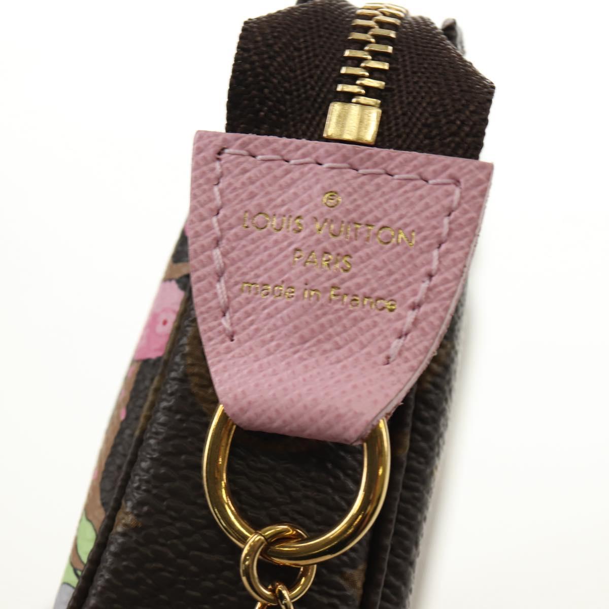 LOUIS VUITTON Monogram Vivienne Mini Pochette Accessoires M45905 Auth 190028SM