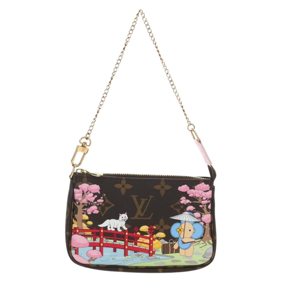 LOUIS VUITTON Monogram Vivienne Mini Pochette Accessoires M45905 Auth 190028SM