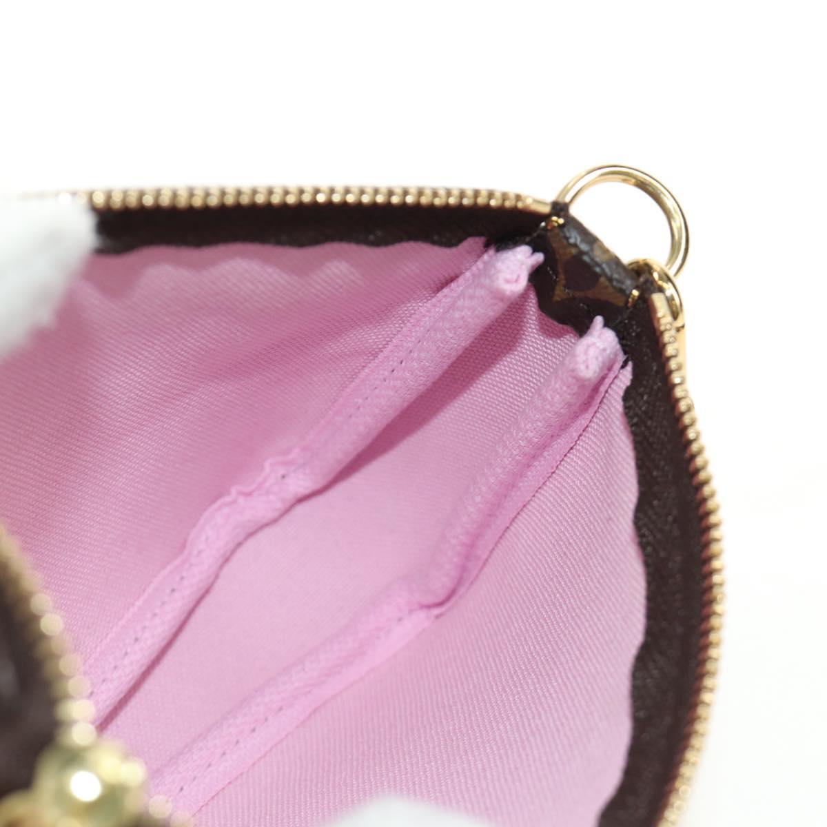 LOUIS VUITTON Monogram Vivienne Mini Pochette Accessoires M45905 Auth 190028SM