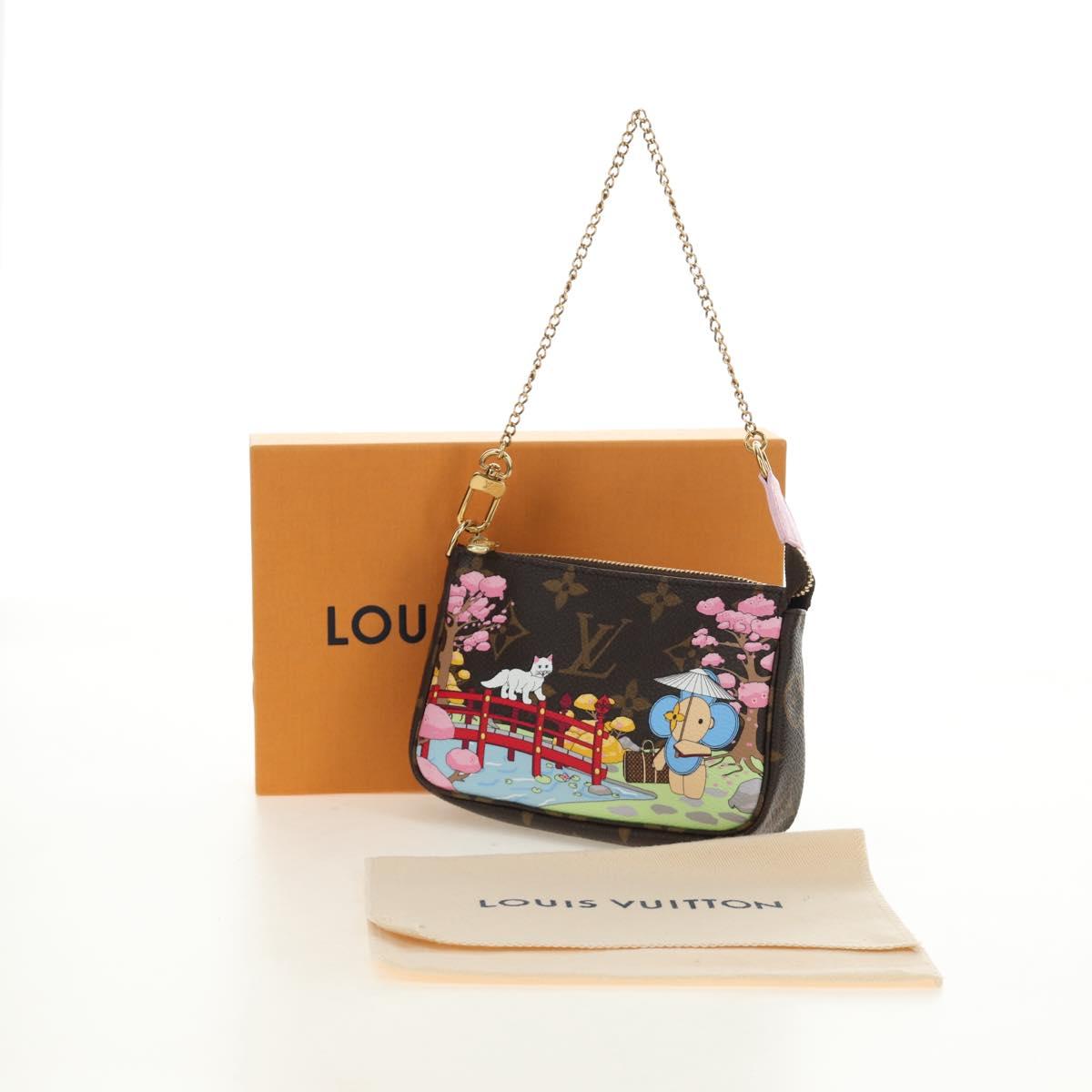 LOUIS VUITTON Monogram Vivienne Mini Pochette Accessoires M45905 Auth 190028SM