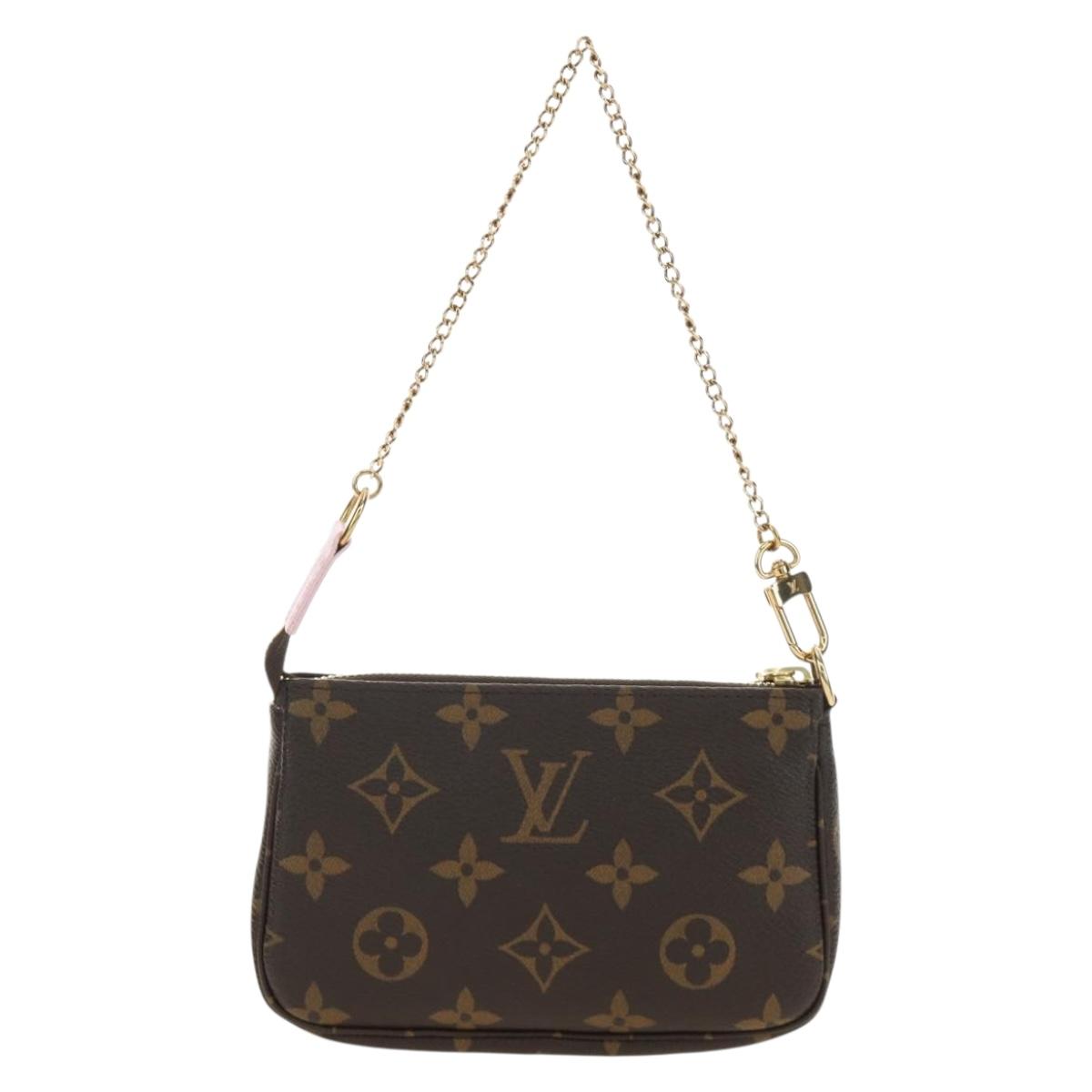 LOUIS VUITTON Monogram Vivienne Mini Pochette Accessoires M45905 Auth 190028SM