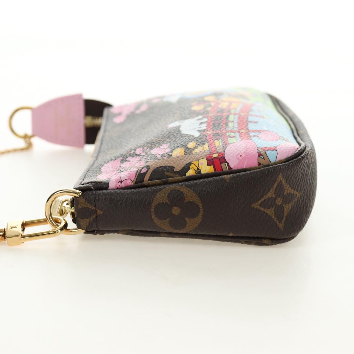 LOUIS VUITTON Monogram Vivienne Mini Pochette Accessoires M45905 Auth 190028SM