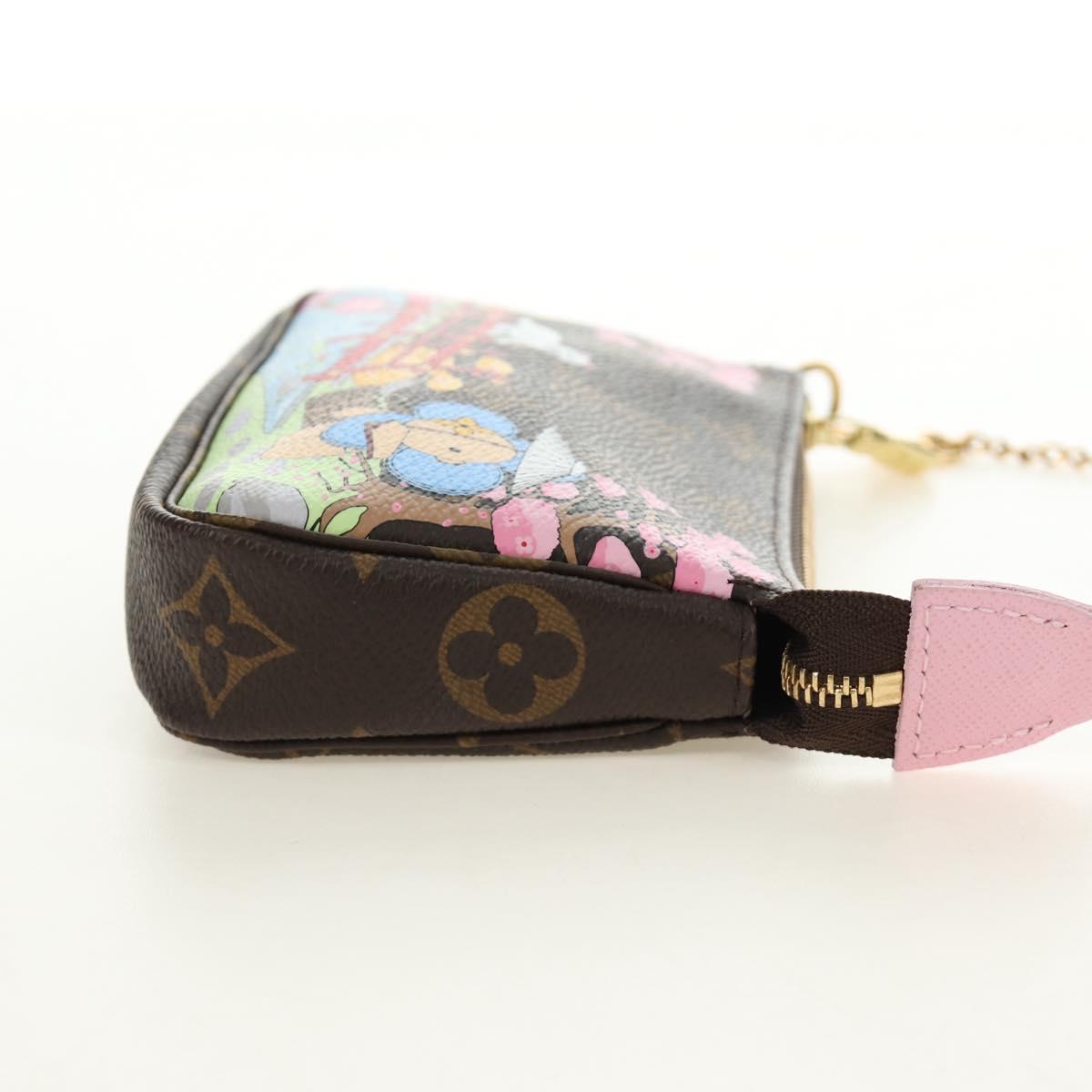 LOUIS VUITTON Monogram Vivienne Mini Pochette Accessoires M45905 Auth 190028SM