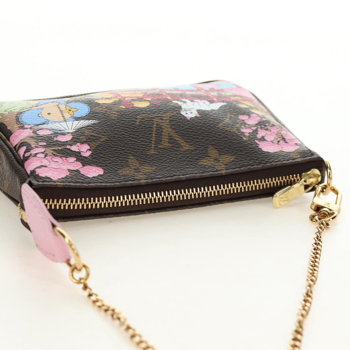 LOUIS VUITTON Monogram Vivienne Mini Pochette Accessoires M45905 Auth 190028SM