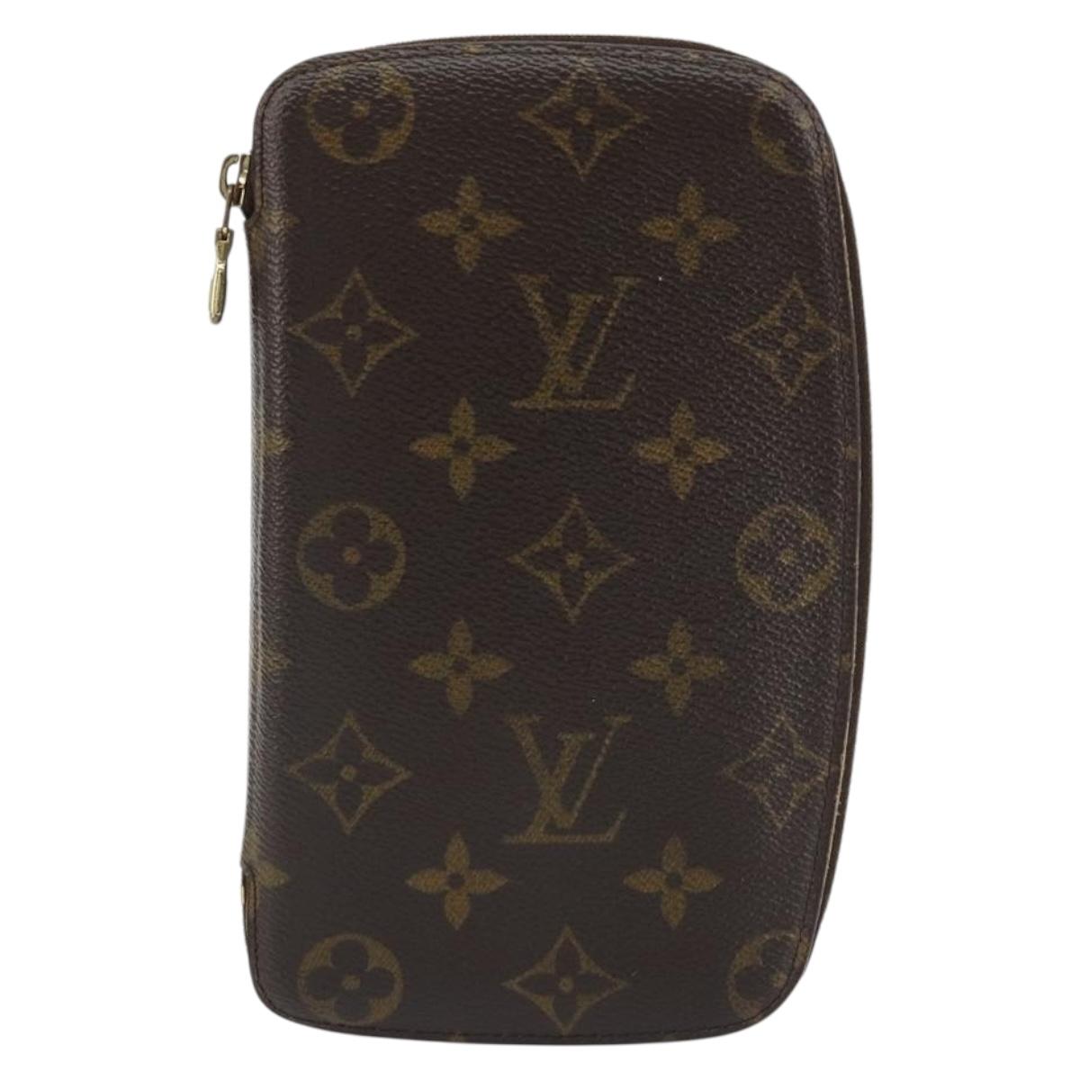 LOUIS VUITTON Monogram Agenda Jeode Travel Case M62950 LV Auth 190029