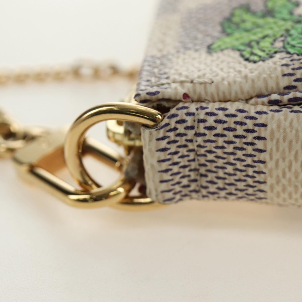 LOUIS VUITTON Damier Azur Vivienne Mini Pochette Accessoires Auth 190031SM