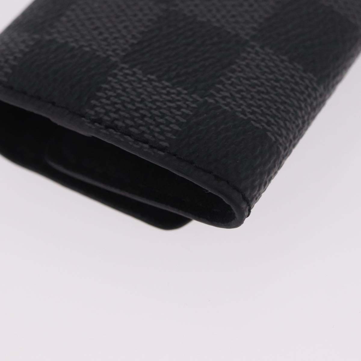 LOUIS VUITTON Damier Graphite Buton de Manchette Cuffs LV Auth 190032