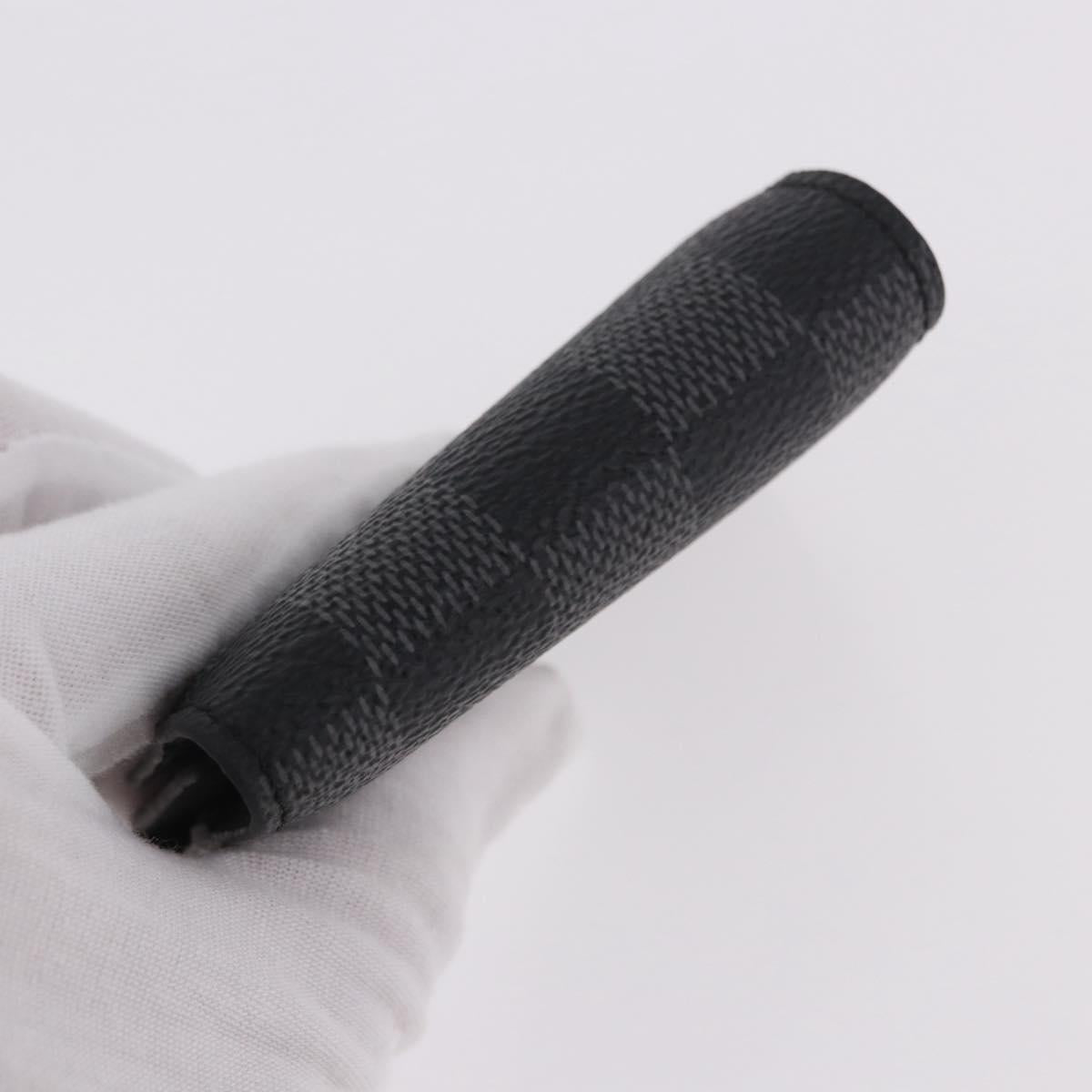 LOUIS VUITTON Damier Graphite Buton de Manchette Cuffs LV Auth 190032