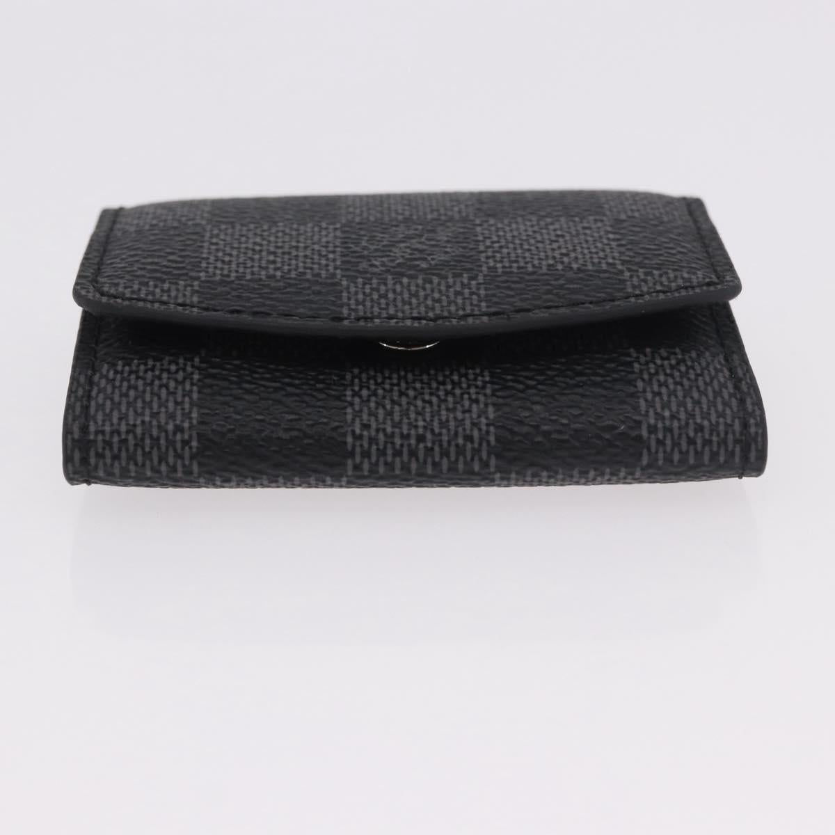 LOUIS VUITTON Damier Graphite Buton de Manchette Cuffs LV Auth 190032