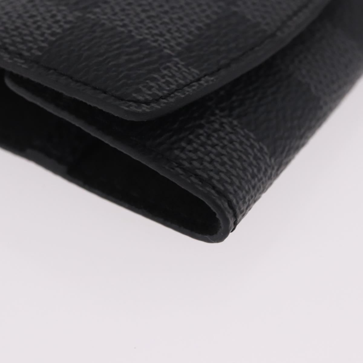 LOUIS VUITTON Damier Graphite Buton de Manchette Cuffs LV Auth 190032