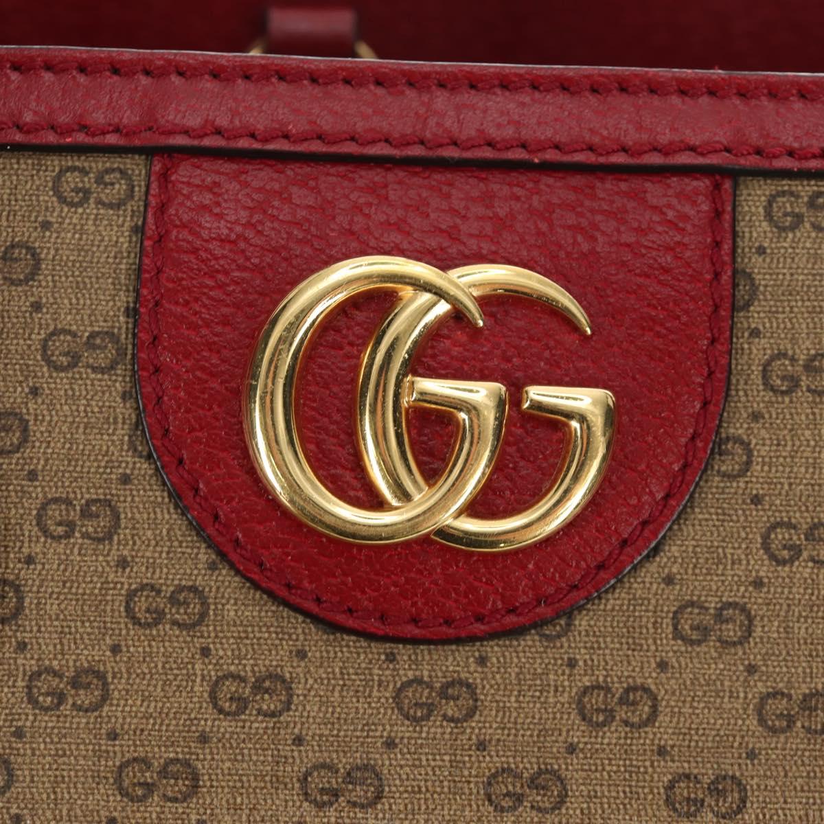 GUCCI GUCCI × Doraemon Micro GG Supreme Bag PVC 2way Beige 653952 Auth 190041M