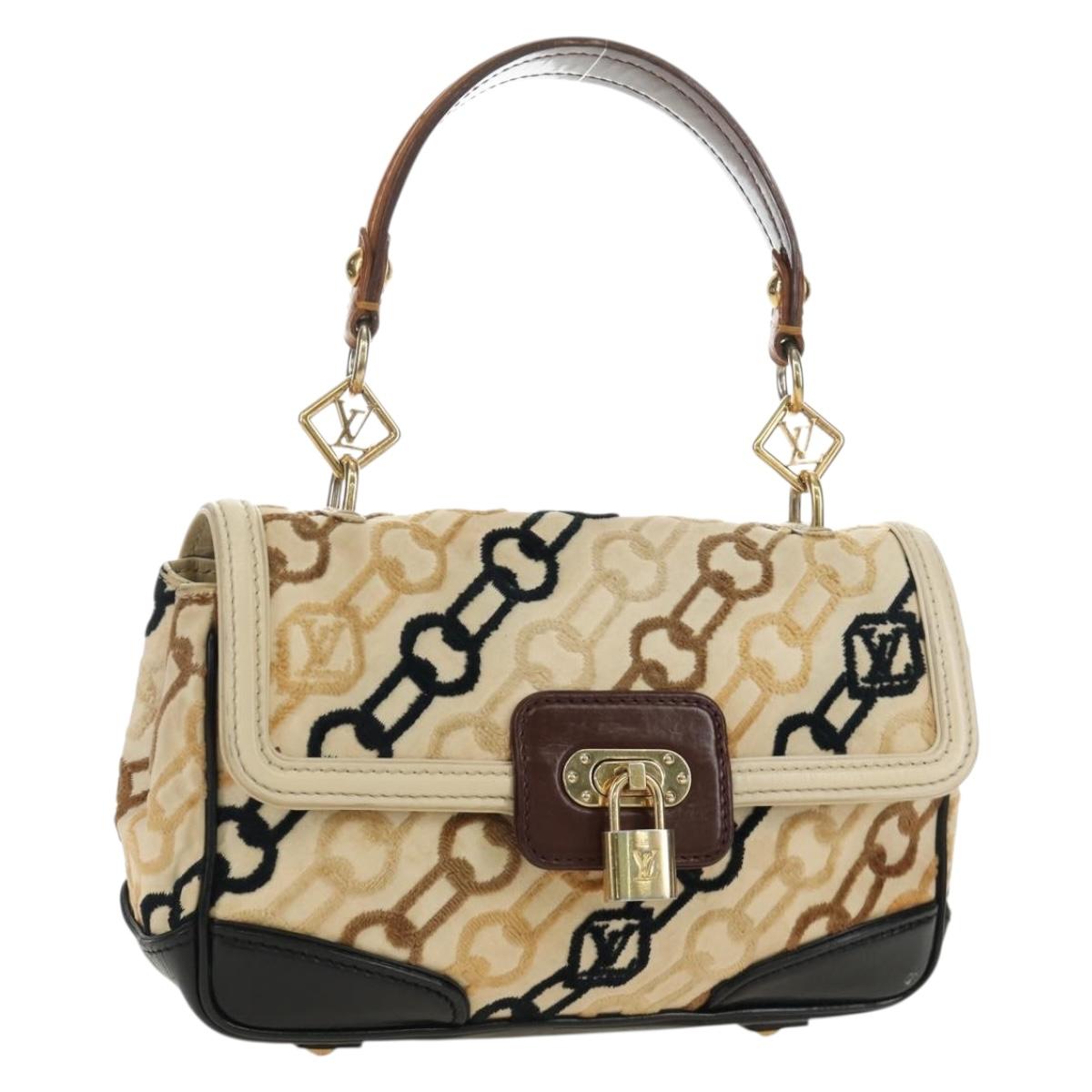 LOUIS VUITTON Monogram Charm Pochette Lover Bag Ivory M95194 LV Auth 190047SAV