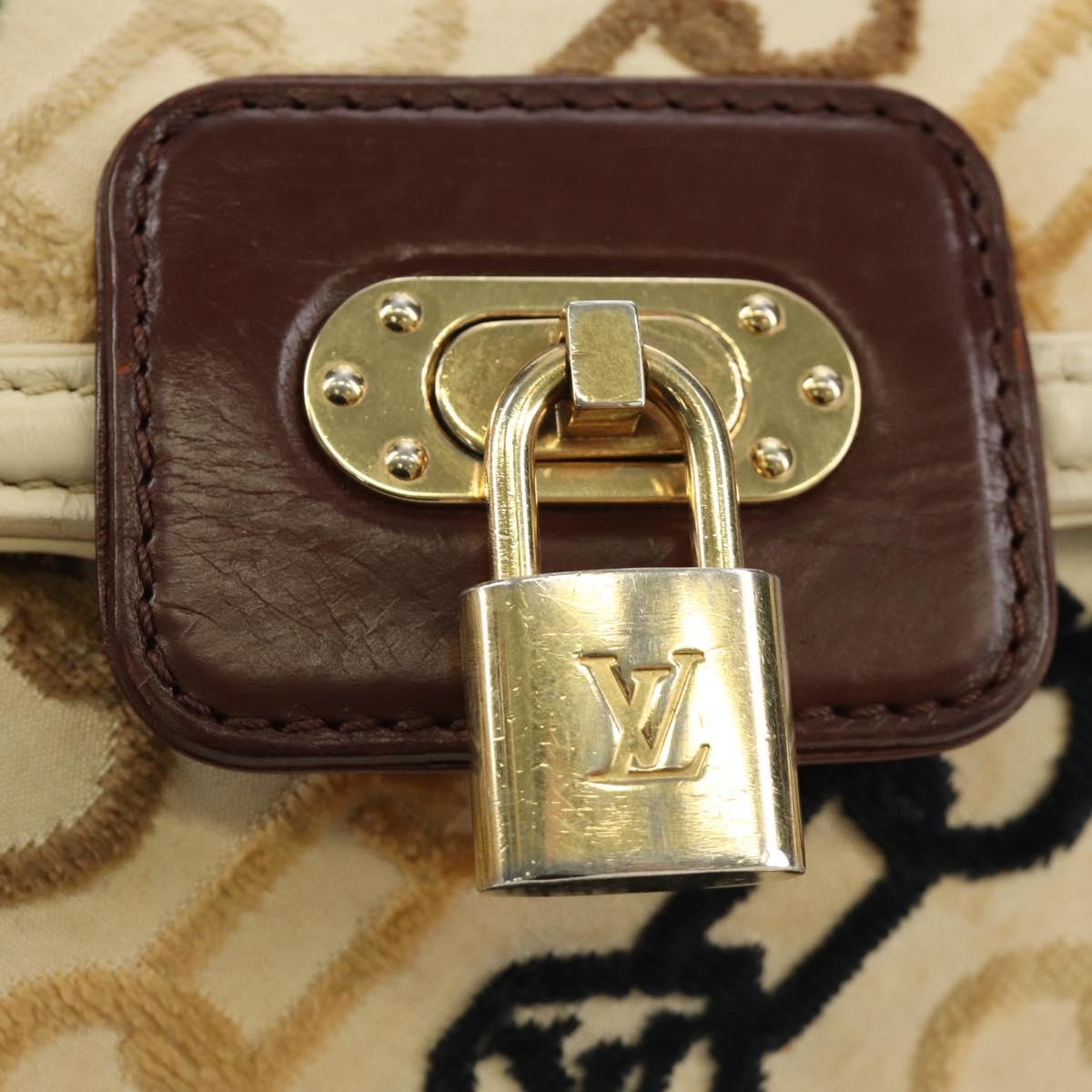 LOUIS VUITTON Monogram Charm Pochette Lover Bag Ivory M95194 LV Auth 190047SAV
