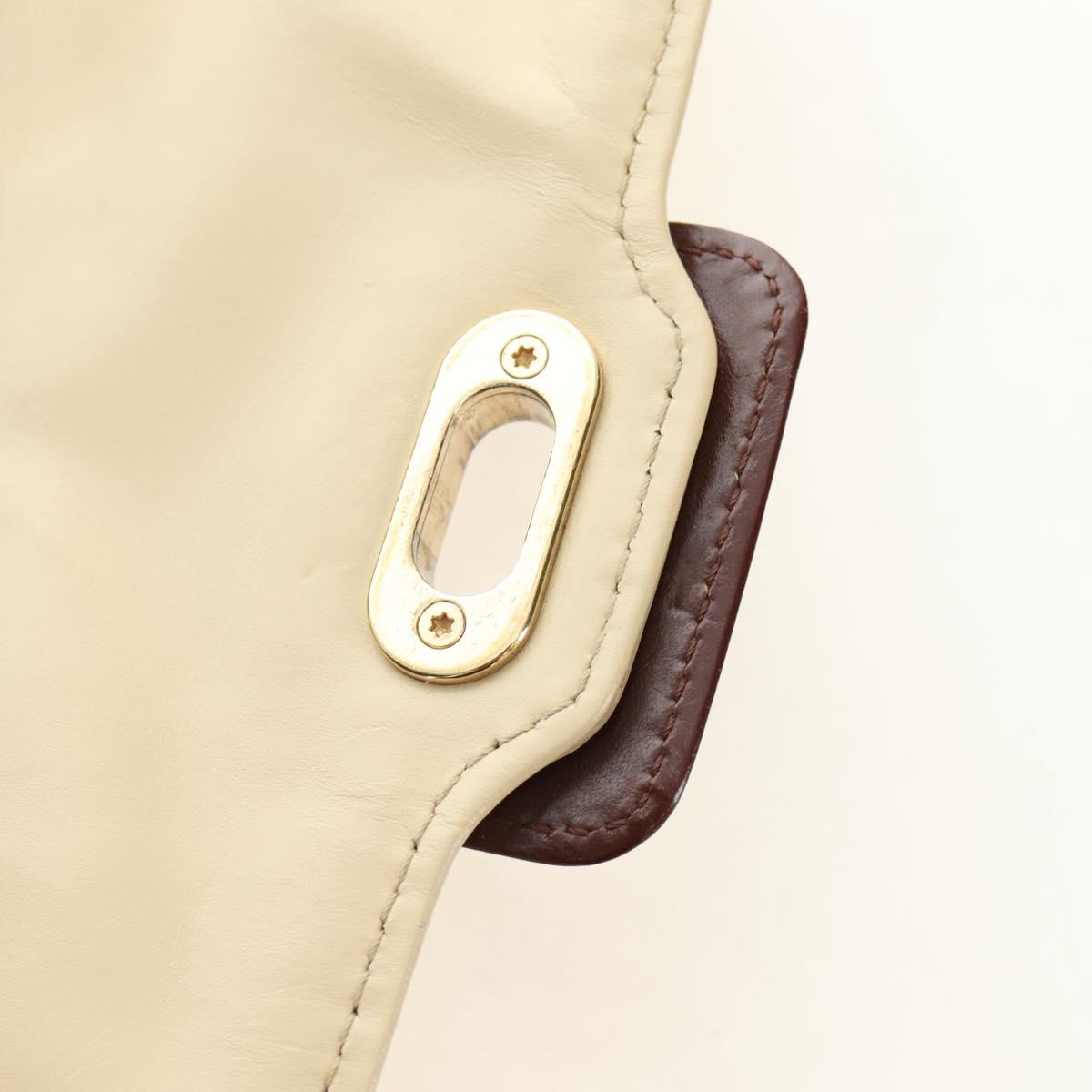 LOUIS VUITTON Monogram Charm Pochette Lover Bag Ivory M95194 LV Auth 190047SAV