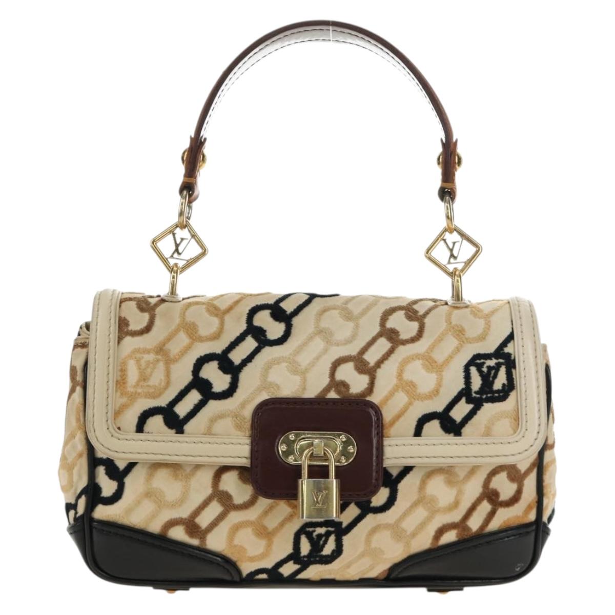 LOUIS VUITTON Monogram Charm Pochette Lover Bag Ivory M95194 LV Auth 190047SAV