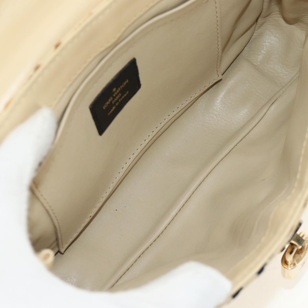 LOUIS VUITTON Monogram Charm Pochette Lover Bag Ivory M95194 LV Auth 190047SAV