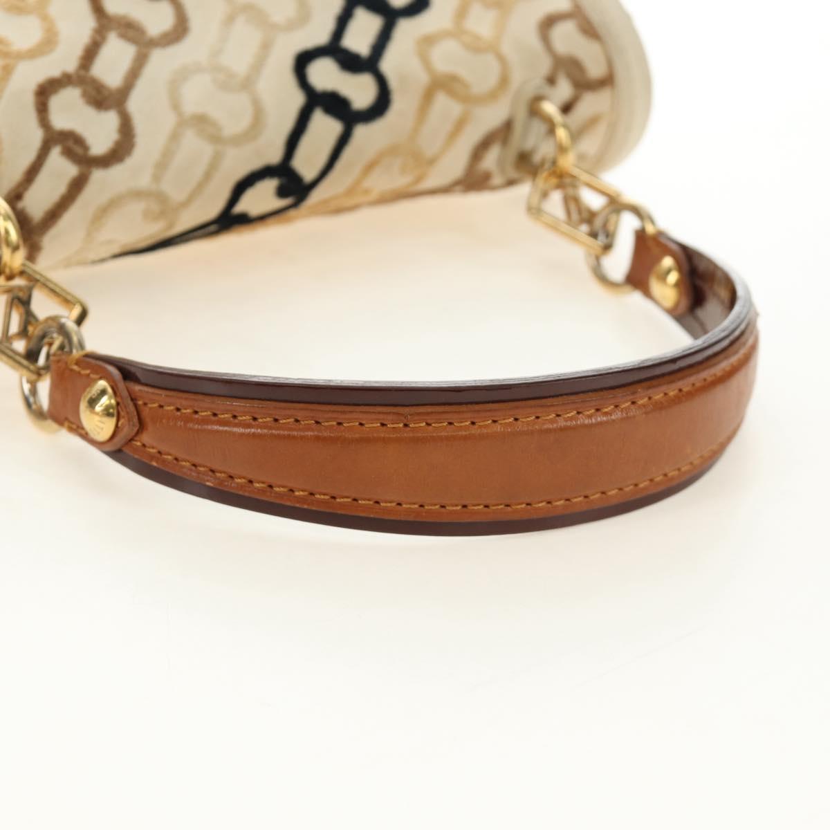 LOUIS VUITTON Monogram Charm Pochette Lover Bag Ivory M95194 LV Auth 190047SAV