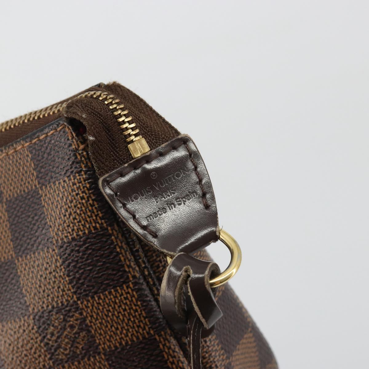 LOUIS VUITTON Damier Ebene Pochette Accessoires Pouch N41206 LV Auth 190053