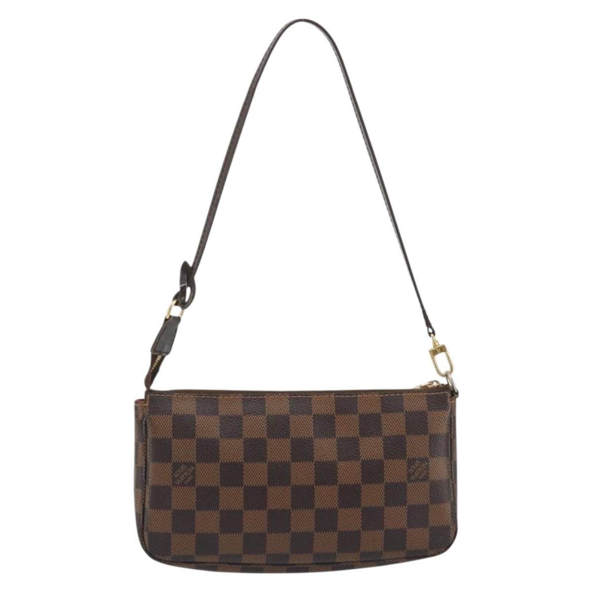 LOUIS VUITTON Damier Ebene Pochette Accessoires Pouch N41206 LV Auth 190053