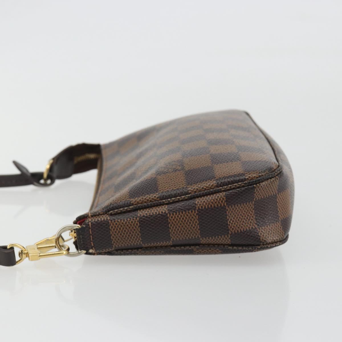 LOUIS VUITTON Damier Ebene Pochette Accessoires Pouch N41206 LV Auth 190053