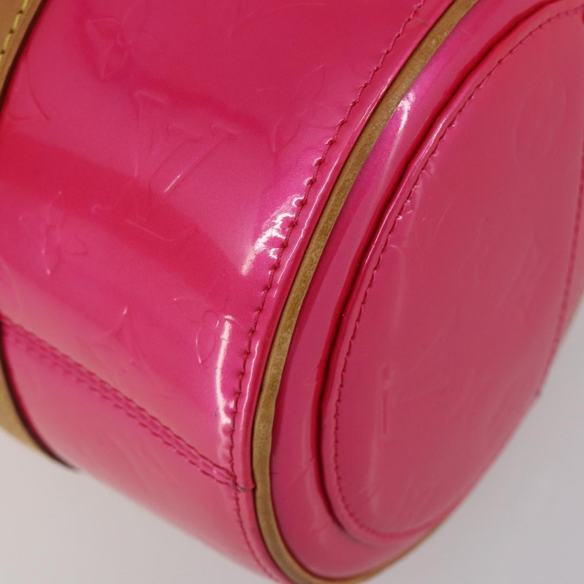 LOUIS VUITTON Monogram Vernis Bedford Bag Fuchsia Pink M91255 LV Auth 190057A