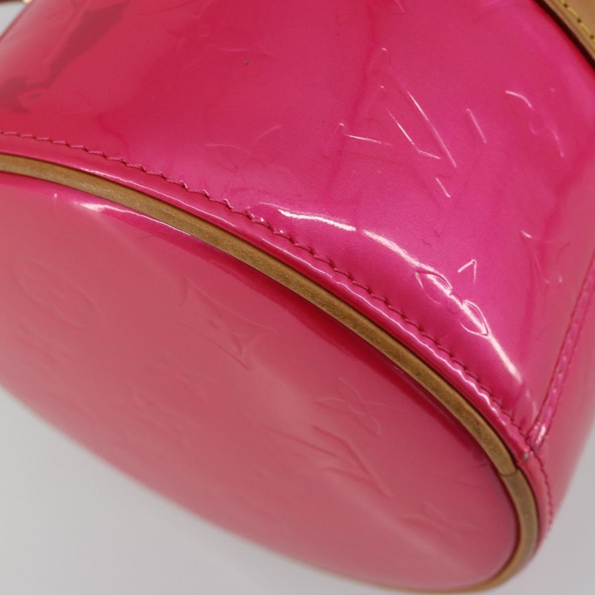 LOUIS VUITTON Monogram Vernis Bedford Bag Fuchsia Pink M91255 LV Auth 190057A