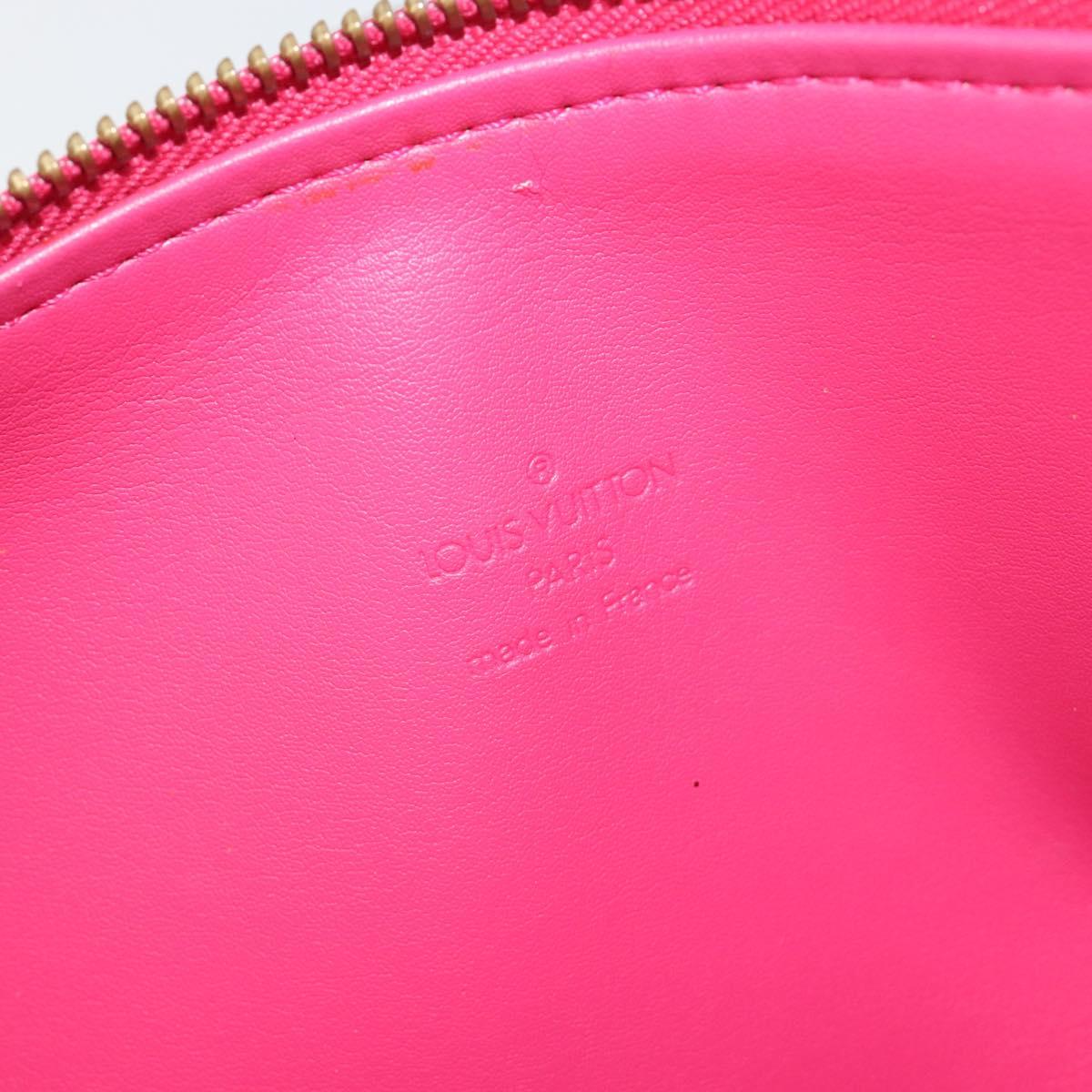 LOUIS VUITTON Monogram Vernis Bedford Bag Fuchsia Pink M91255 LV Auth 190057A