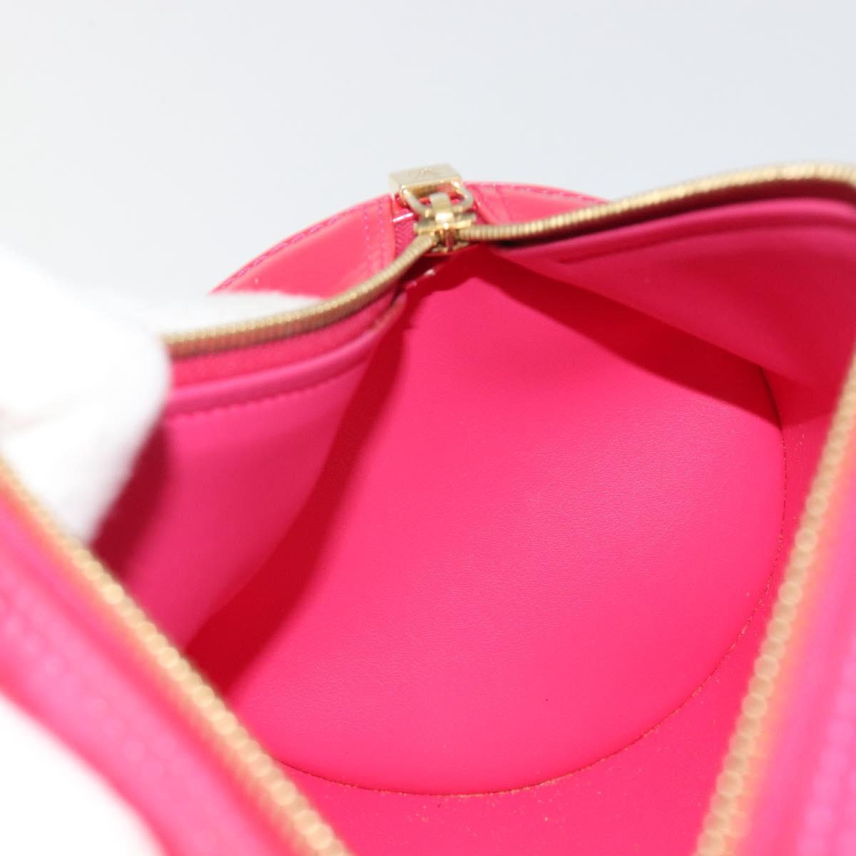 LOUIS VUITTON Monogram Vernis Bedford Bag Fuchsia Pink M91255 LV Auth 190057A