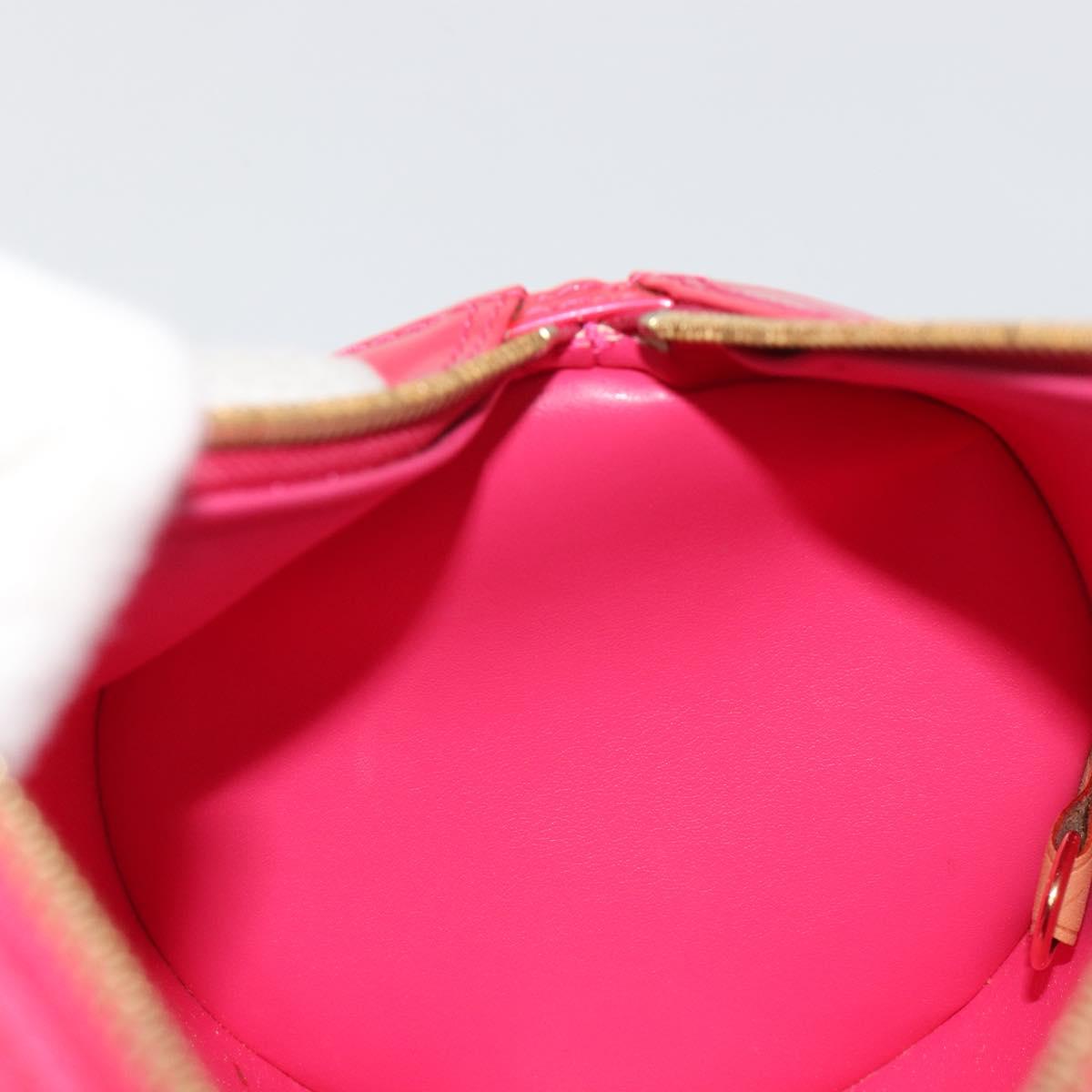 LOUIS VUITTON Monogram Vernis Bedford Bag Fuchsia Pink M91255 LV Auth 190057A