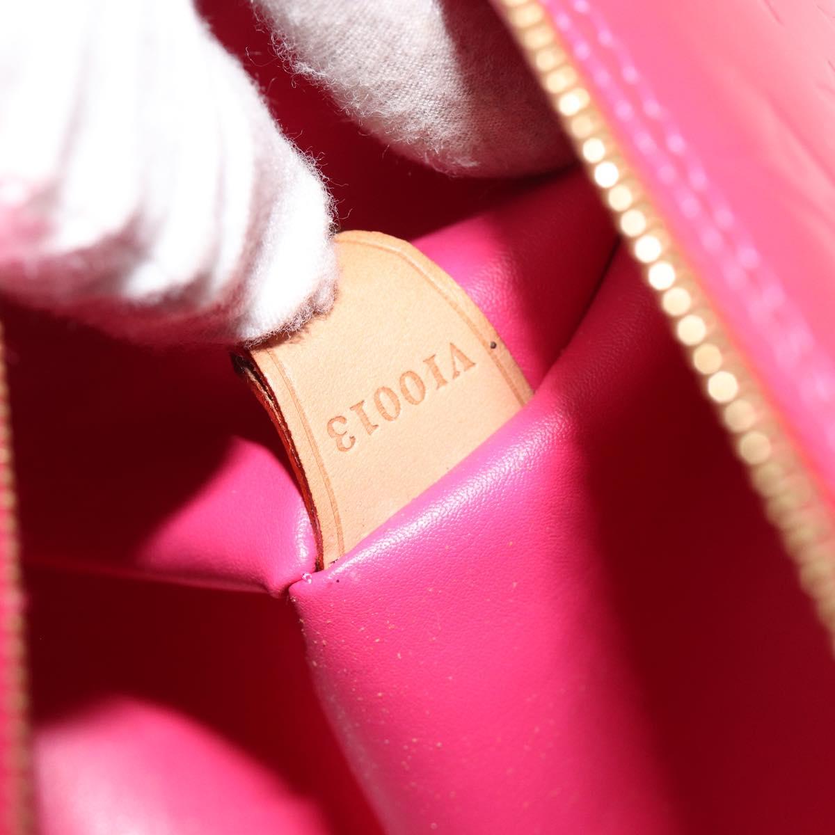 LOUIS VUITTON Monogram Vernis Bedford Bag Fuchsia Pink M91255 LV Auth 190057A