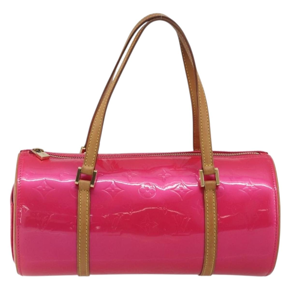 LOUIS VUITTON Monogram Vernis Bedford Bag Fuchsia Pink M91255 LV Auth 190057A