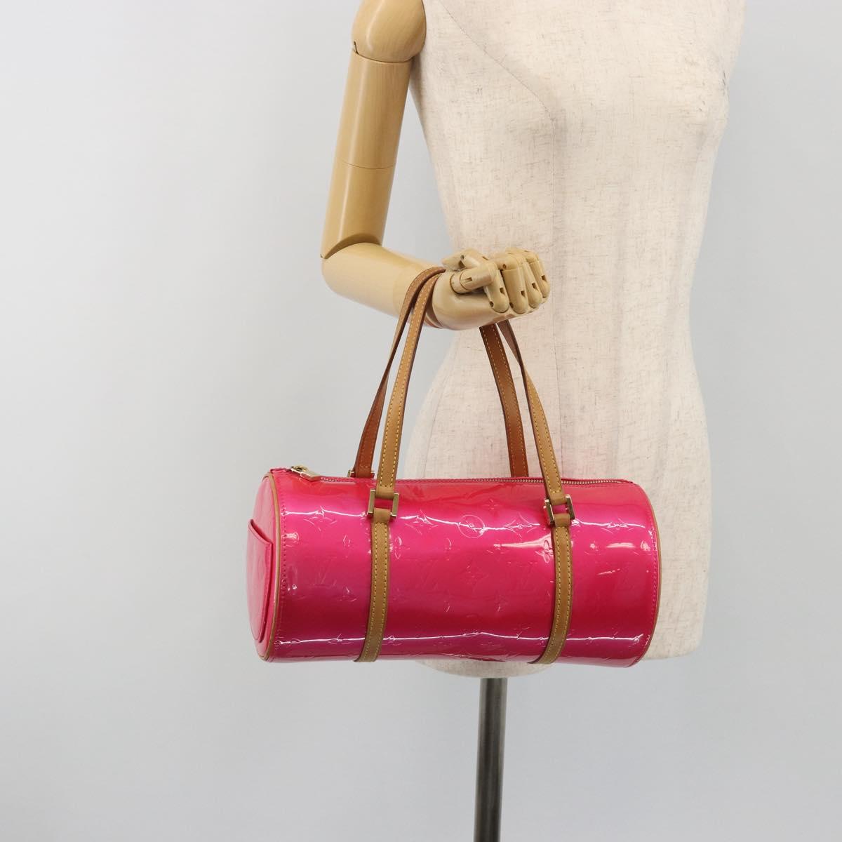LOUIS VUITTON Monogram Vernis Bedford Bag Fuchsia Pink M91255 LV Auth 190057A