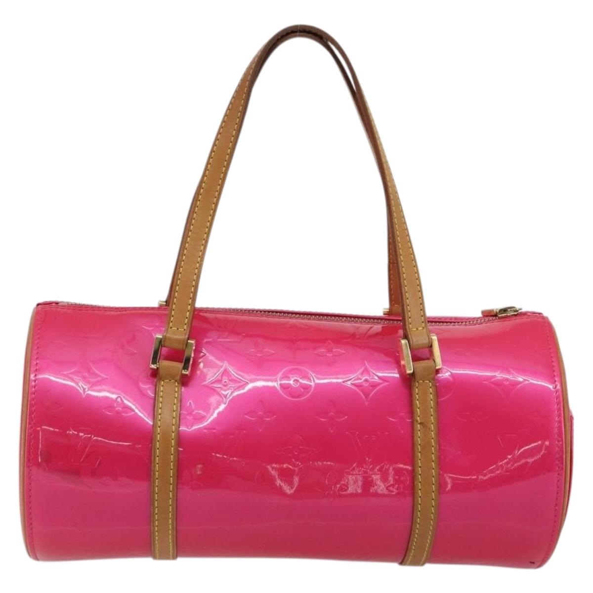 LOUIS VUITTON Monogram Vernis Bedford Bag Fuchsia Pink M91255 LV Auth 190057A