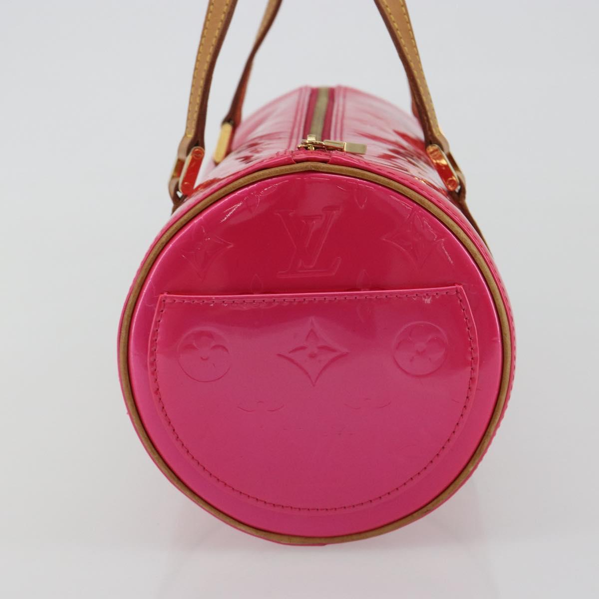 LOUIS VUITTON Monogram Vernis Bedford Bag Fuchsia Pink M91255 LV Auth 190057A