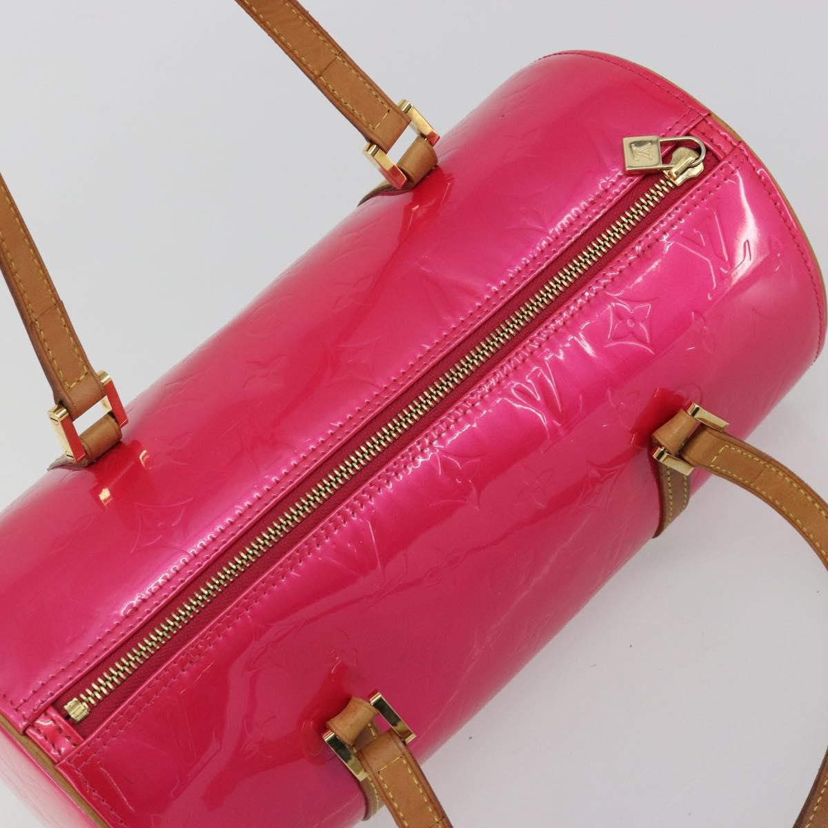 LOUIS VUITTON Monogram Vernis Bedford Bag Fuchsia Pink M91255 LV Auth 190057A