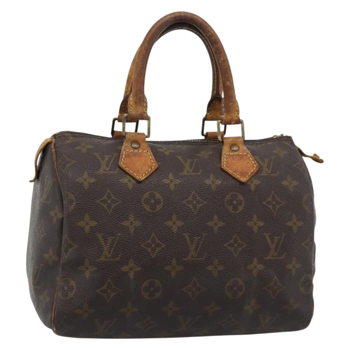 LOUIS VUITTON Monogram Speedy 25 Hand Bag M41528 LV Auth 190071