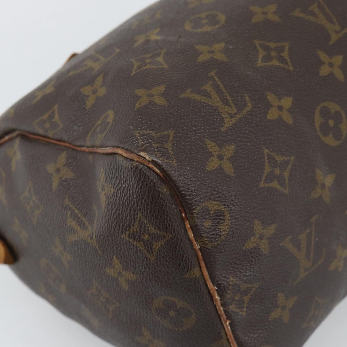 LOUIS VUITTON Monogram Speedy 25 Hand Bag M41528 LV Auth 190071