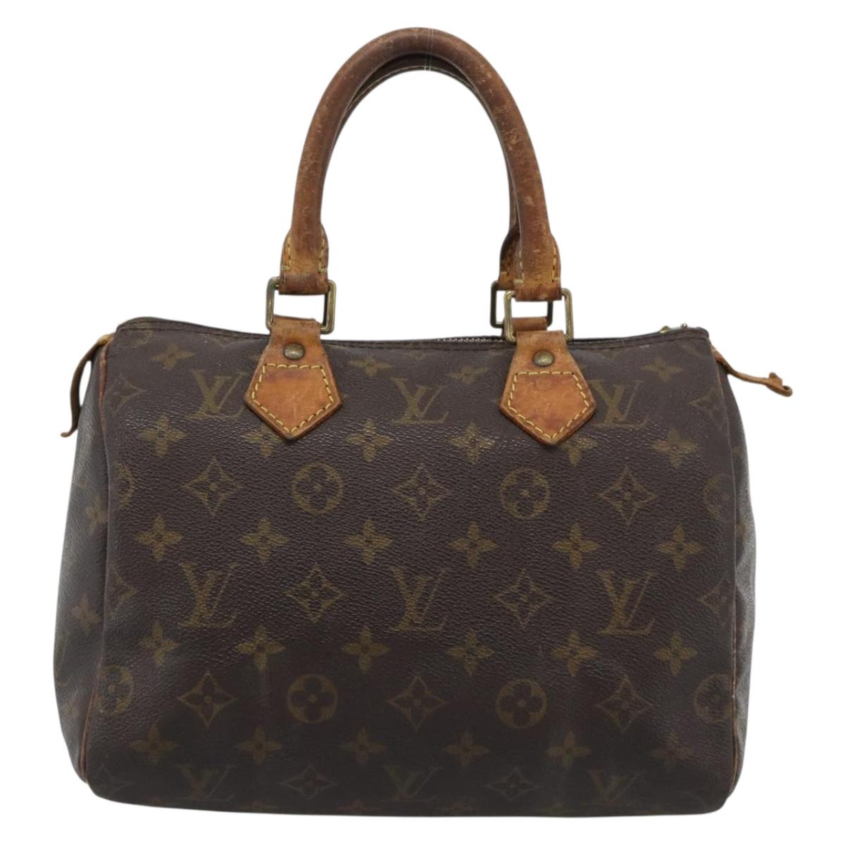 LOUIS VUITTON Monogram Speedy 25 Hand Bag M41528 LV Auth 190071
