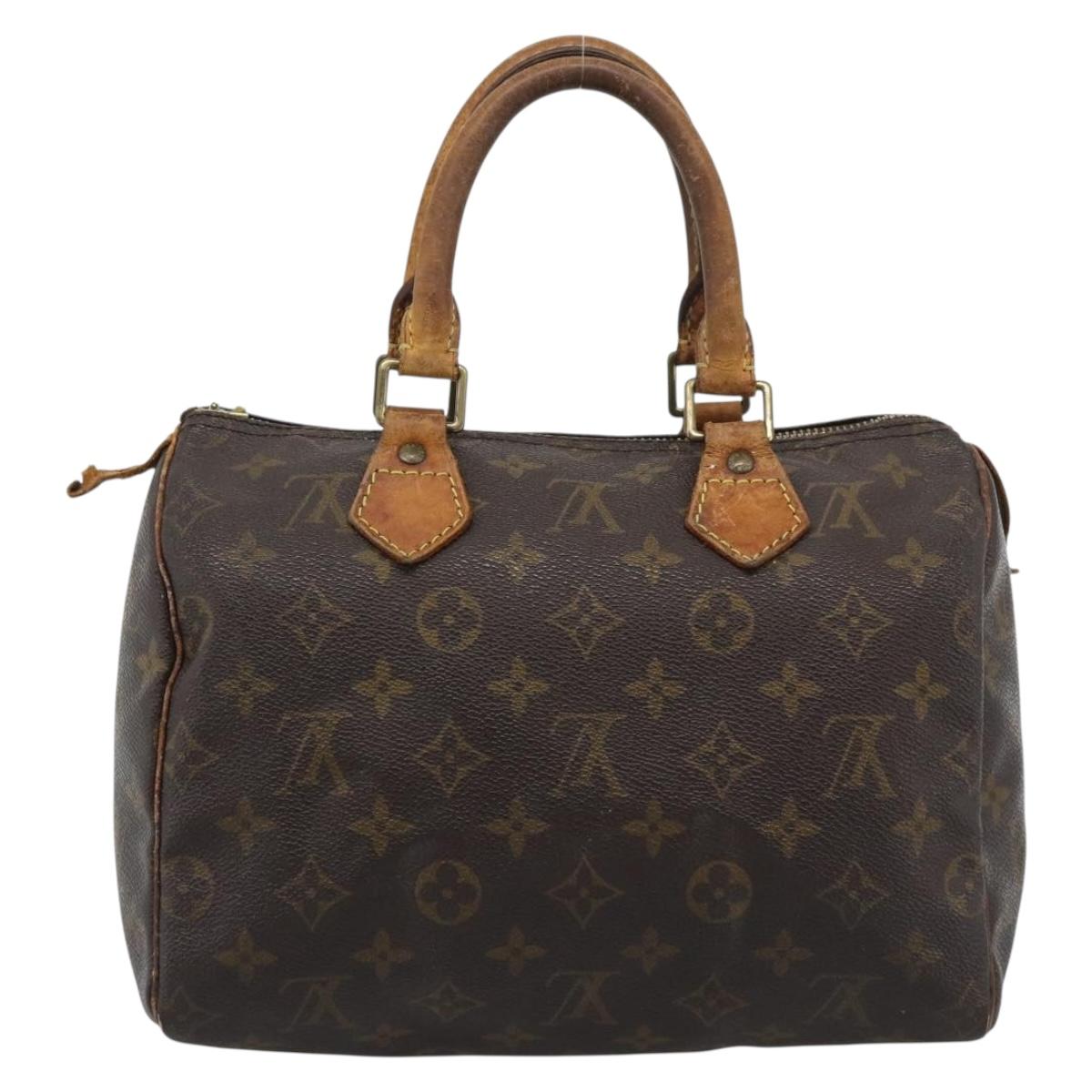 LOUIS VUITTON Monogram Speedy 25 Hand Bag M41528 LV Auth 190071
