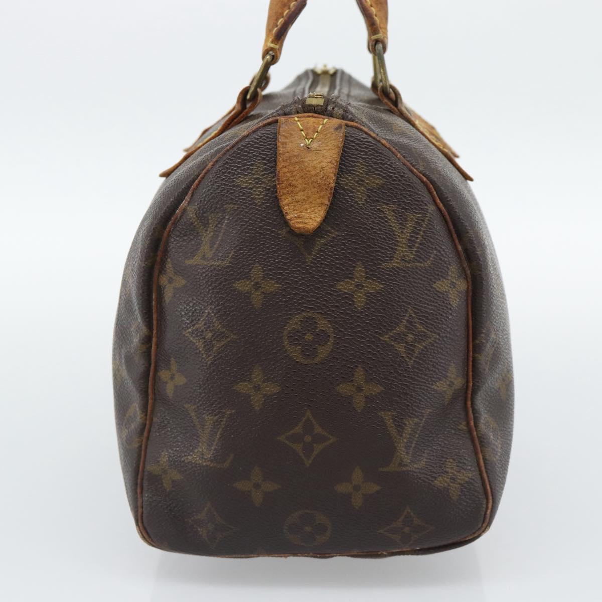 LOUIS VUITTON Monogram Speedy 25 Hand Bag M41528 LV Auth 190071