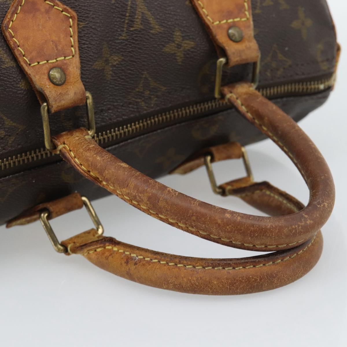LOUIS VUITTON Monogram Speedy 25 Hand Bag M41528 LV Auth 190071