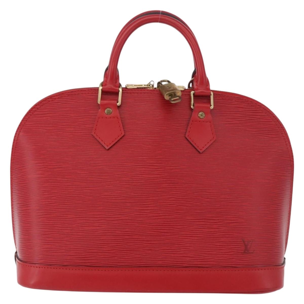 LOUIS VUITTON Epi Alma Hand Bag Castilian Red M52147 LV Auth 190072V